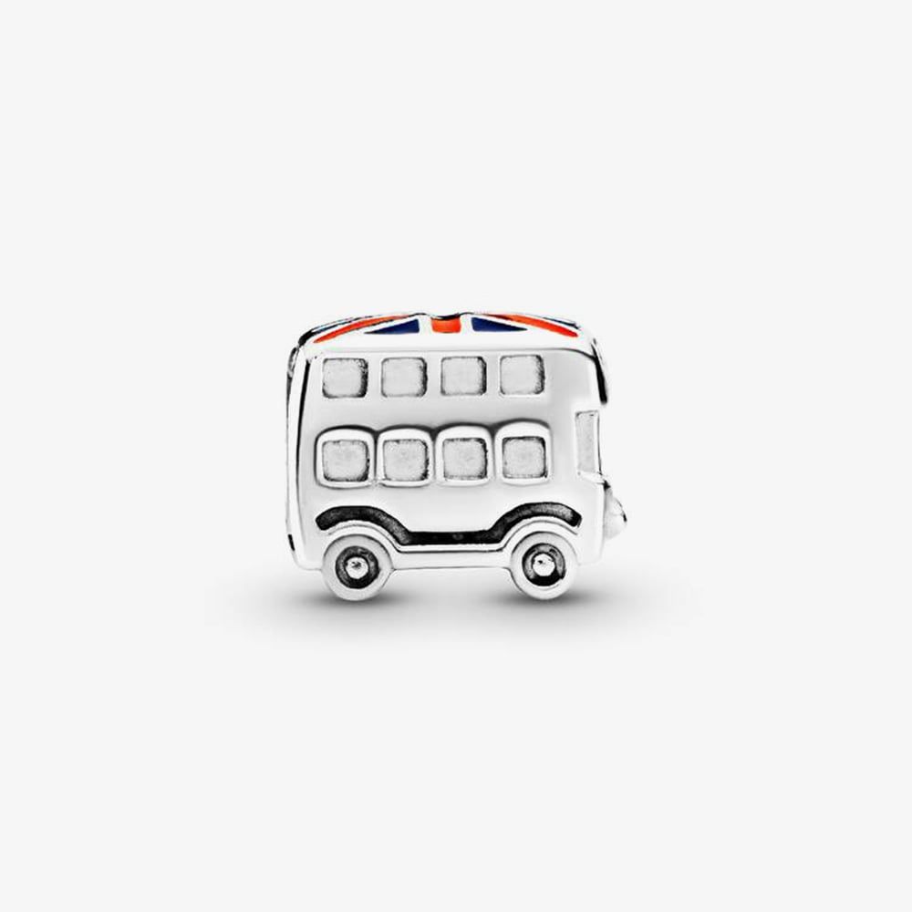 PANDORA 791049ER Silver Union Jack London Bus Charm - thbaker.co.uk