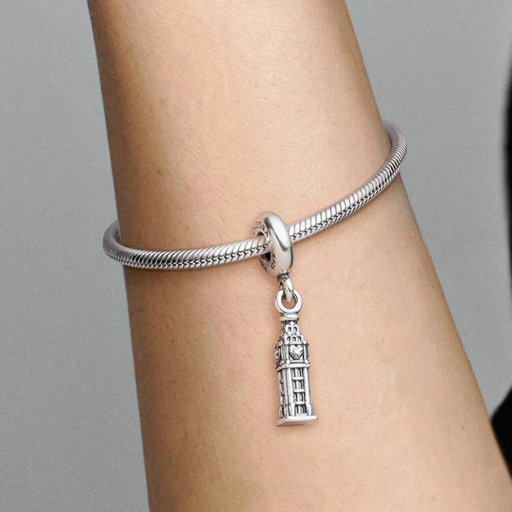 PANDORA 791080 Silver London Big Ben Dangle Charm - thbaker.co.uk