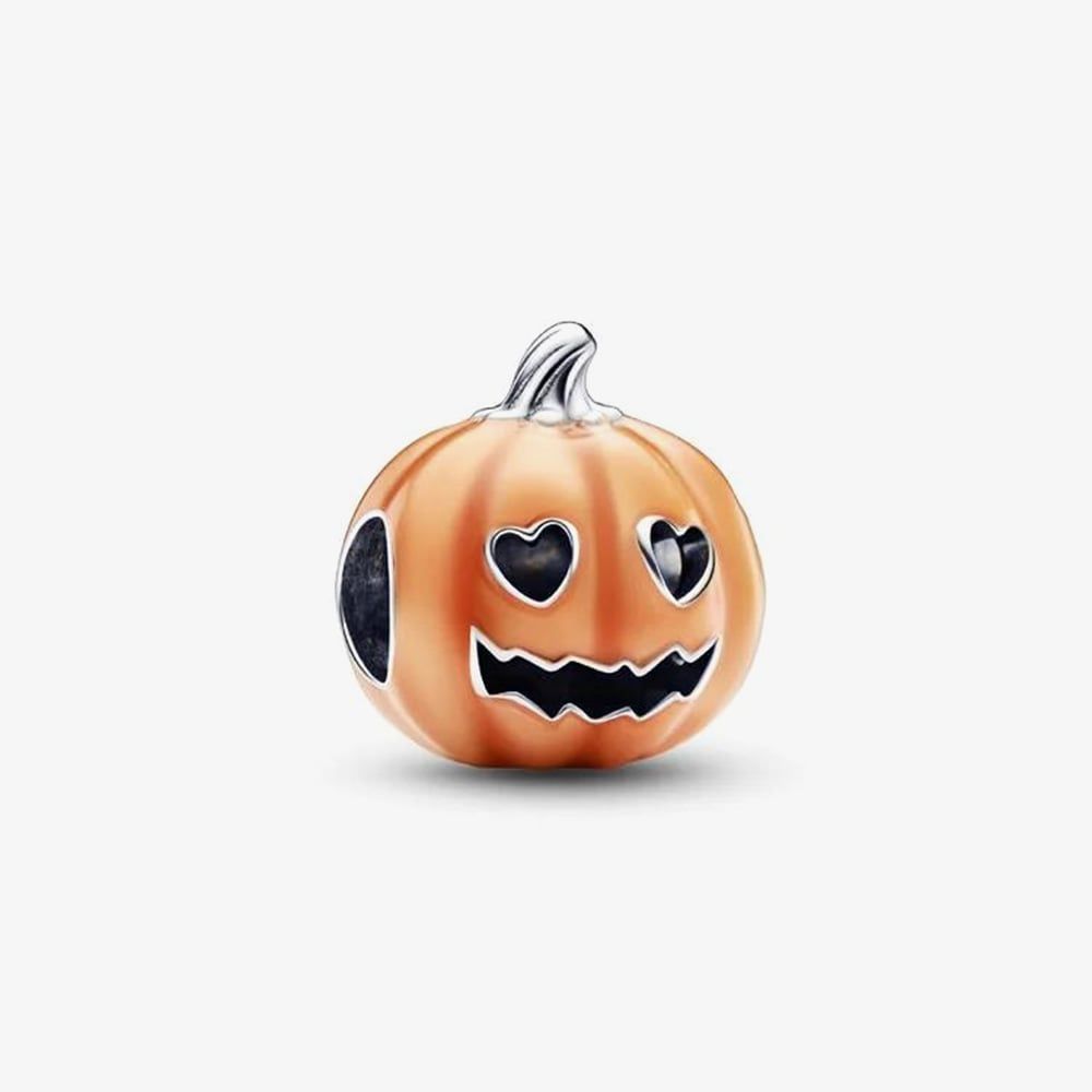 PANDORA 792291C01 Glow In The Dark Pumpkin Charm - thbaker.co.uk