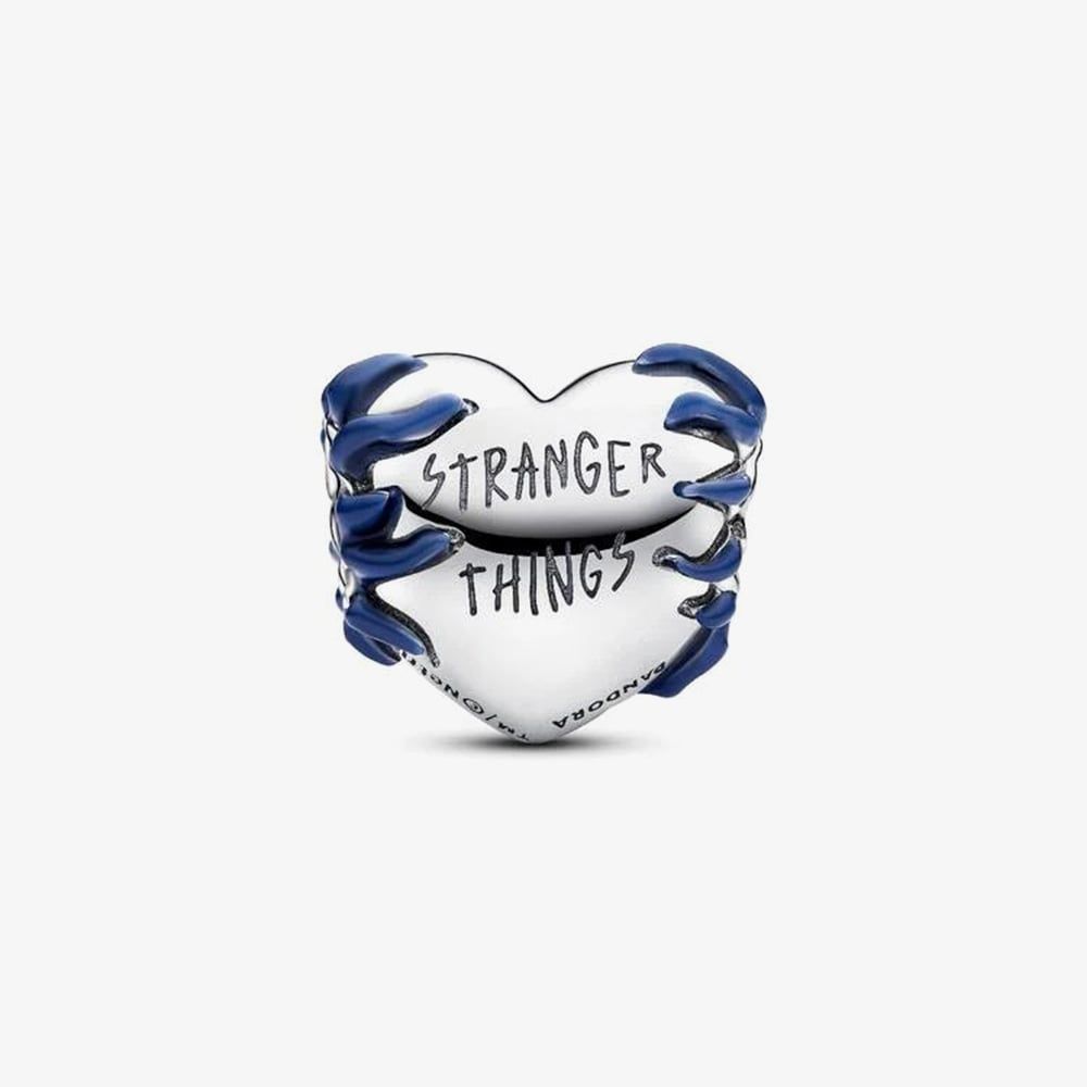 PANDORA 793565C01 Stranger Things Glow In The Dark Heart Charm ...