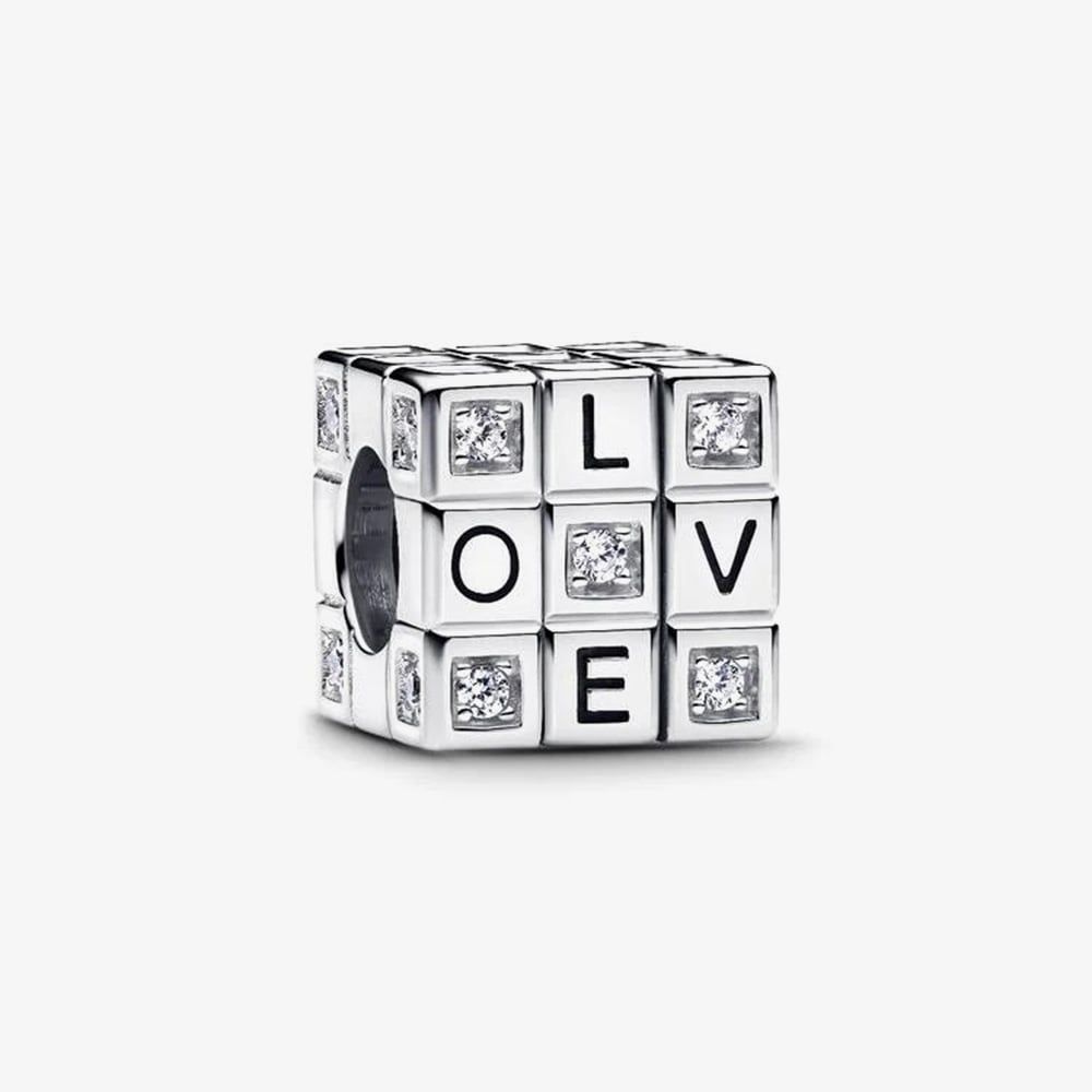 PANDORA 793672C01 Silver Moveable Toy Cube Charm - thbaker.co.uk