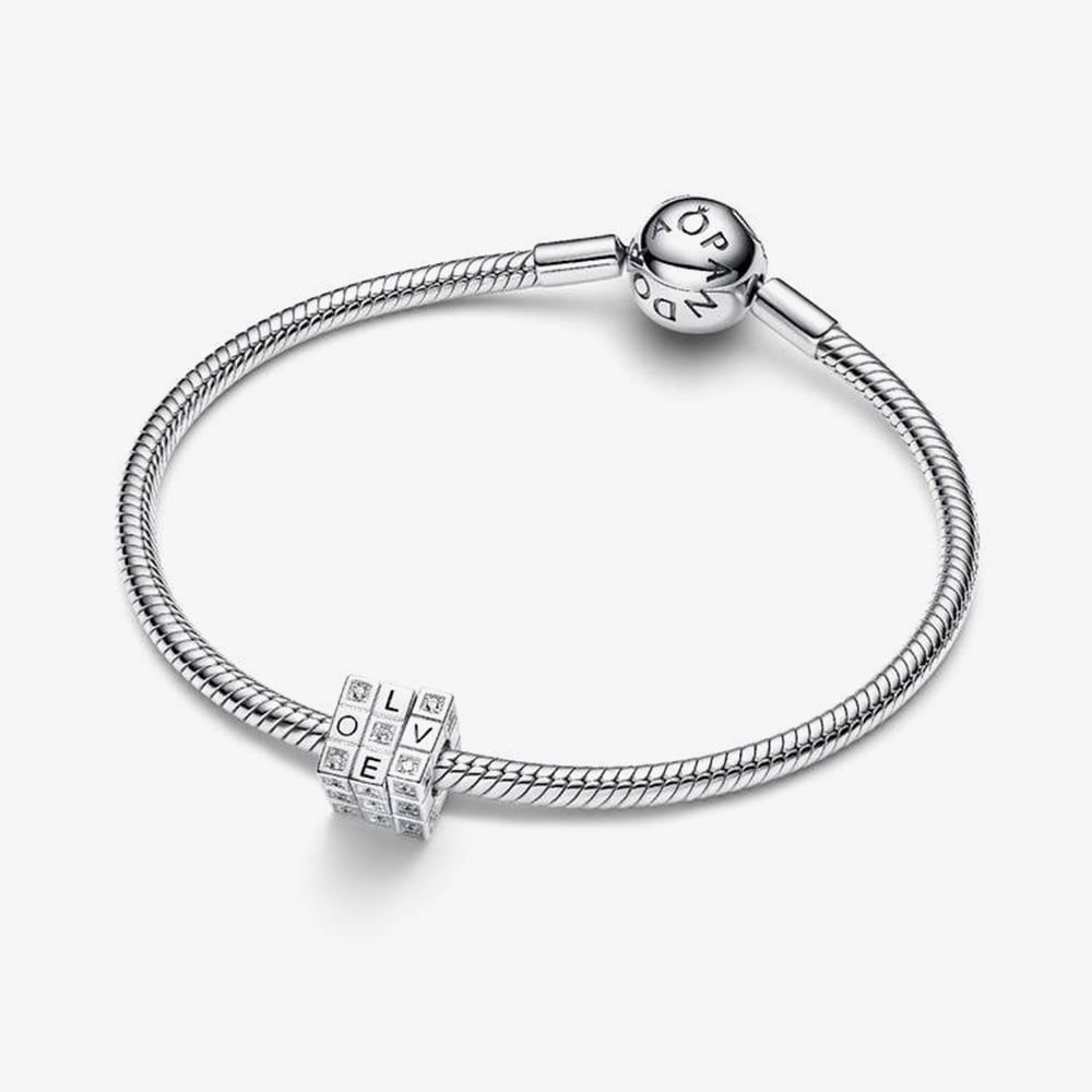PANDORA 793672C01 Silver Moveable Toy Cube Charm - thbaker.co.uk