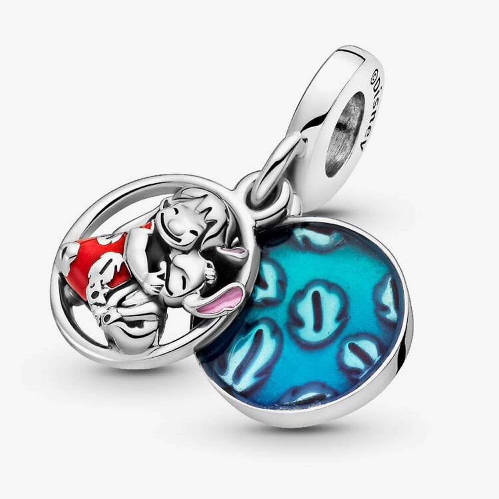 PANDORA 799383C01 Disney Lilo & Stitch Family Dangle Charm - thbaker.co.uk