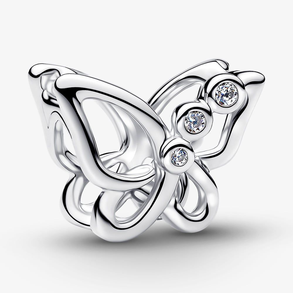 PANDORA 794369C01 Silver Openwork Butterfly Charm - thbaker.co.uk