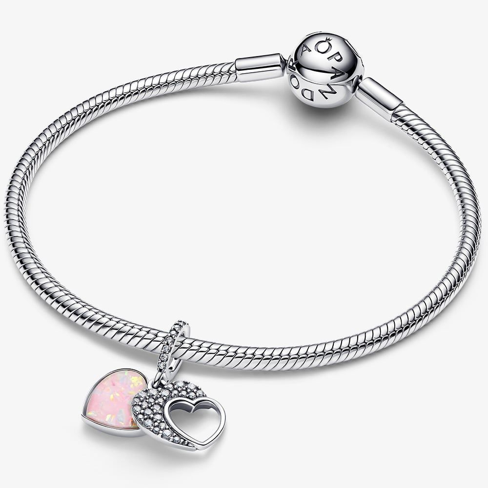 PANDORA 794456C01 Silver Beautiful Mother Double Dangle Charm - thbaker ...