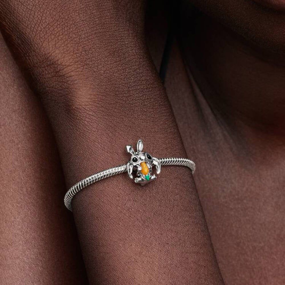 PANDORA 794498C01 Disney Stitch Easter Bunny Charm - thbaker.co.uk