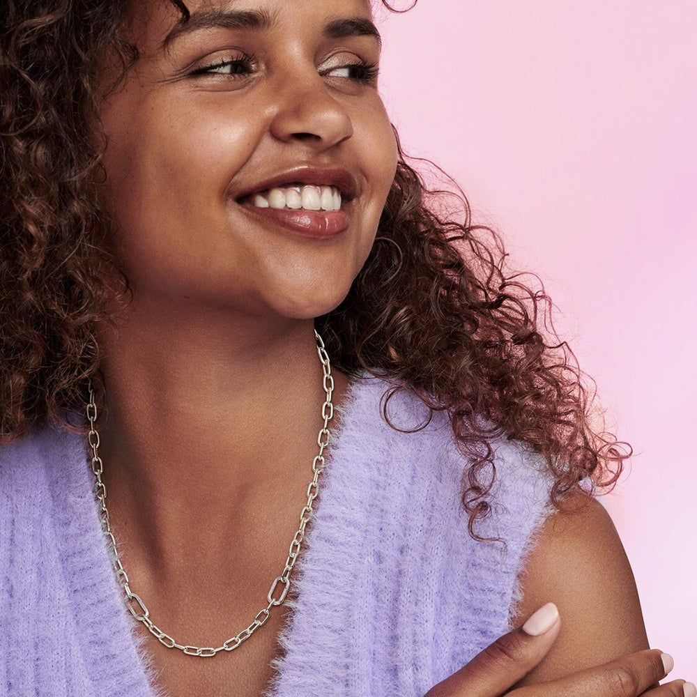 PANDORA 399685C00-50 ME Silver Small Link Chain Necklace - thbaker