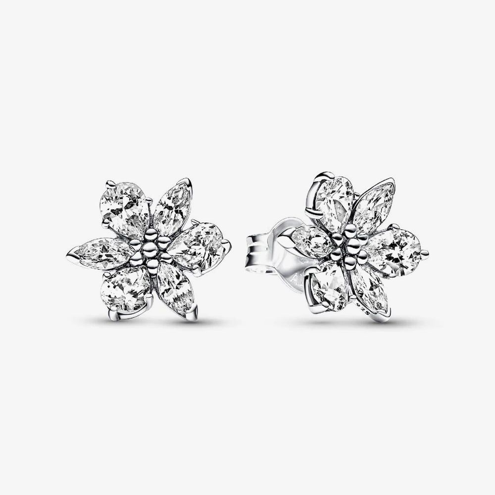 PANDORA 292633C01 Sparkling Herbarium Cluster Stud Earrings - thbaker.co.uk