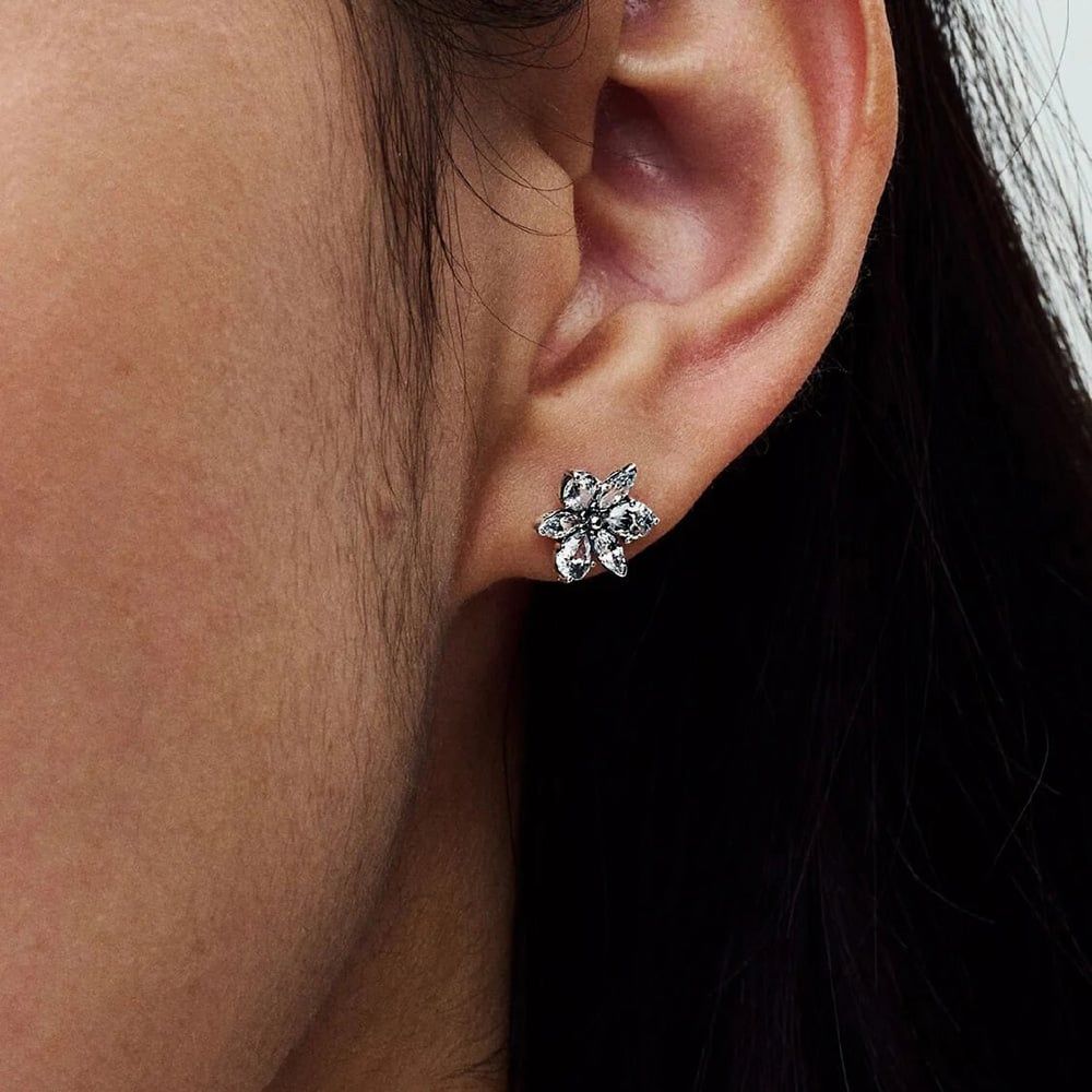 PANDORA 292633C01 Sparkling Herbarium Cluster Stud Earrings - thbaker.co.uk