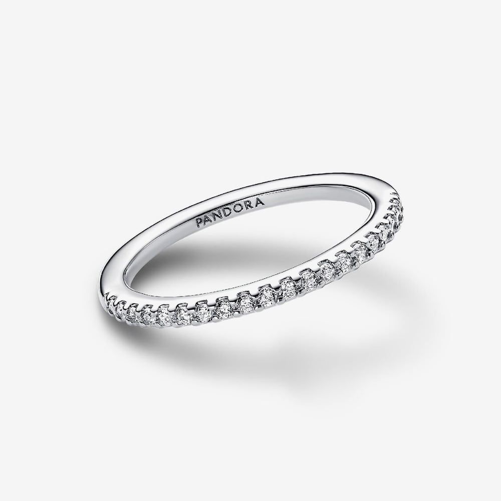 PANDORA 192999C01 Silver Sparkling Band Ring - thbaker.co.uk