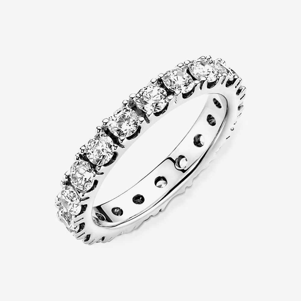 PANDORA 190050C01 Sterling Silver Sparkling Eternity Ring - thbaker.co.uk