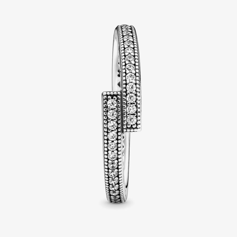 PANDORA 199491C01 Sterling Silver Sparkling Overlapping Ring - thbaker ...