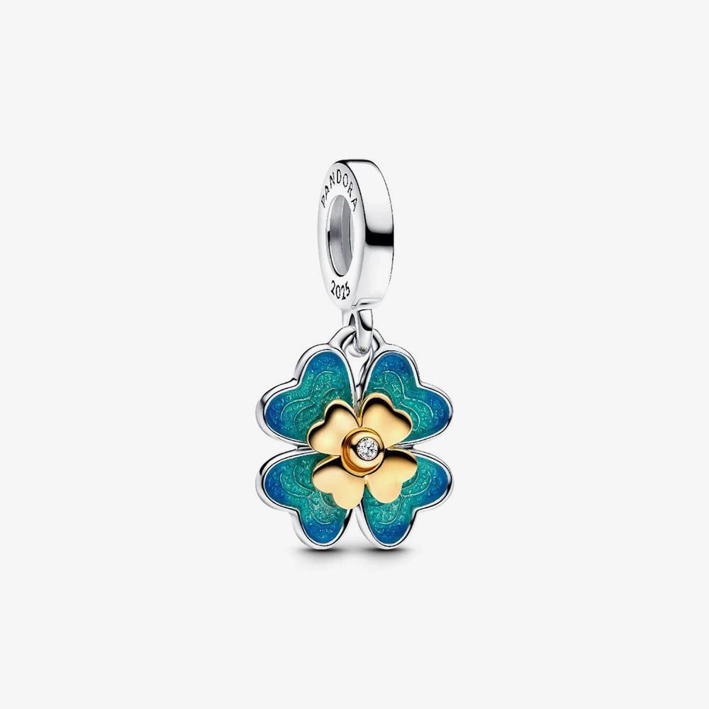アクリルパウダー Pandora Selection PANDORA 763624C01 Sterling Silver Lab Grown Diamond Four Leaf