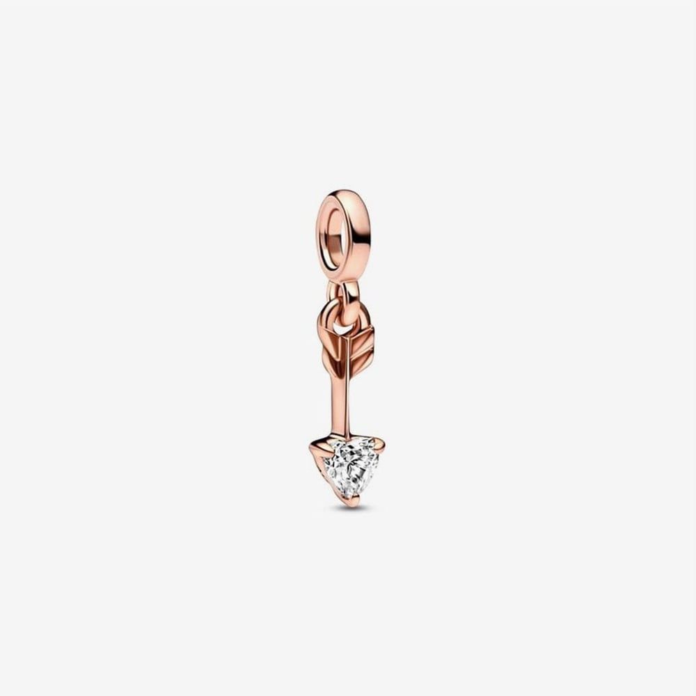 PANDORA 782466C01 ME Rose Gold Plated Arrow Mini Dangle Charm - thbaker ...