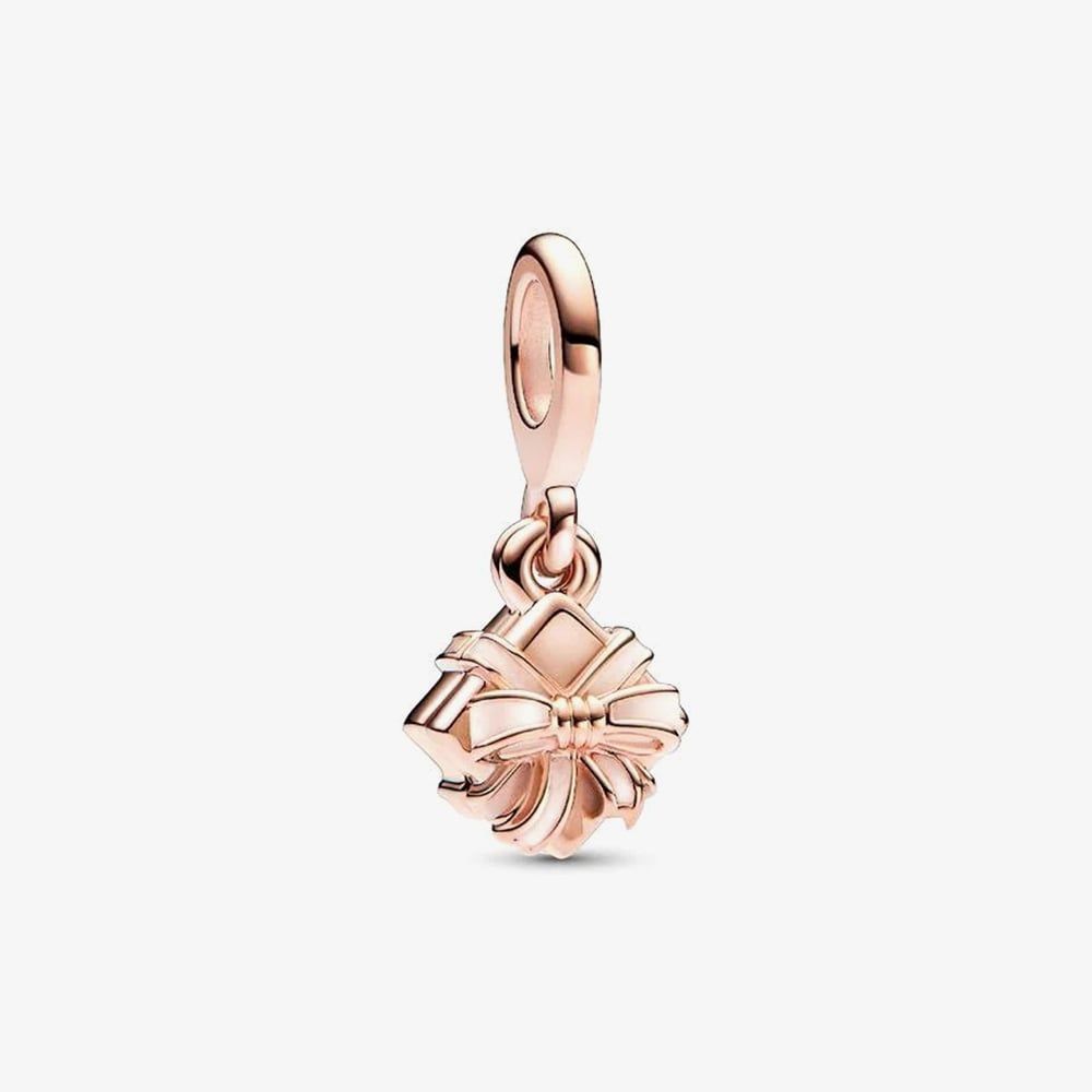 PANDORA 782591C01 Rose Gold Plated Openable Birthday Gift Charm ...