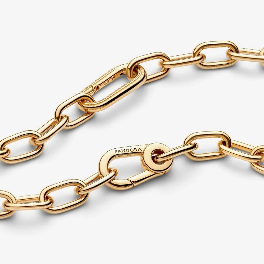 PANDORA 369685C00-50 ME 14ct Gold Plated Small Link Necklace - thbaker ...