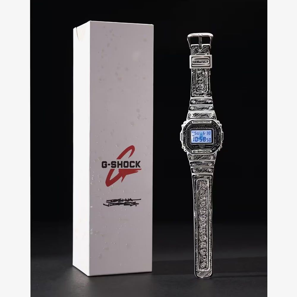 Casio DW-5600JV-7ER Joshua Vides G-Shock White Mens Watch