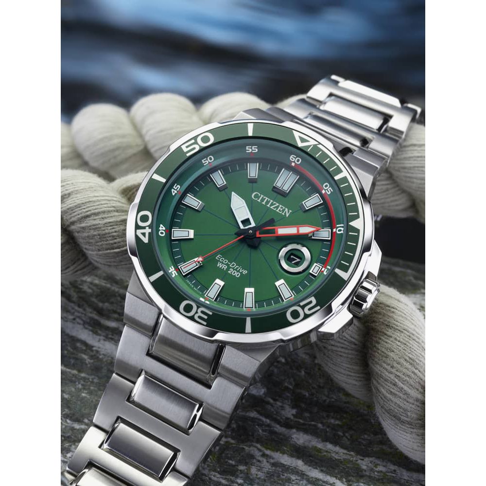 Citizen AW1428-53X Endeavour Green Mens Watch - thbaker.co.uk