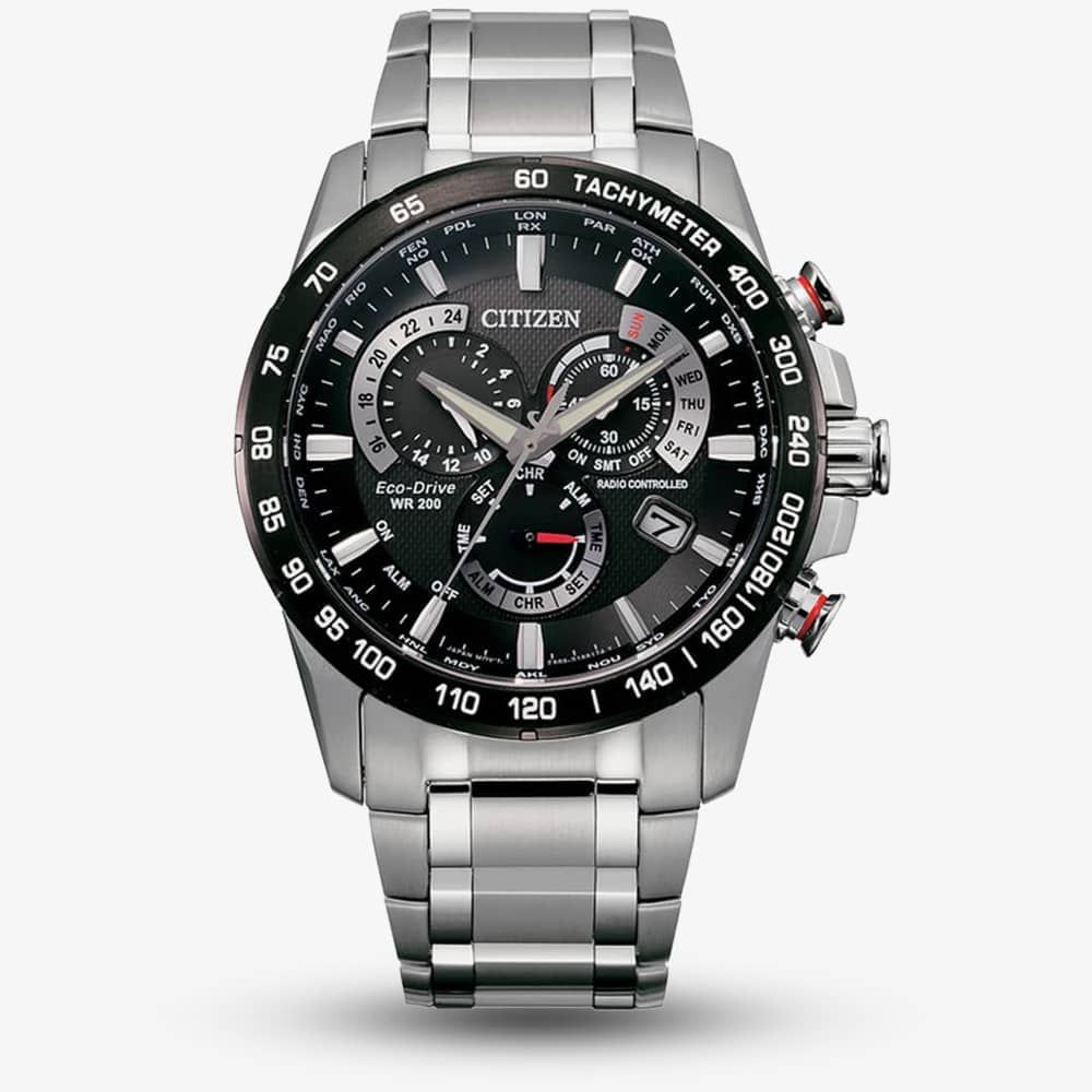 Citizen CB5898-59E Chronograph Black Dial Mens Watch - thbaker.co.uk