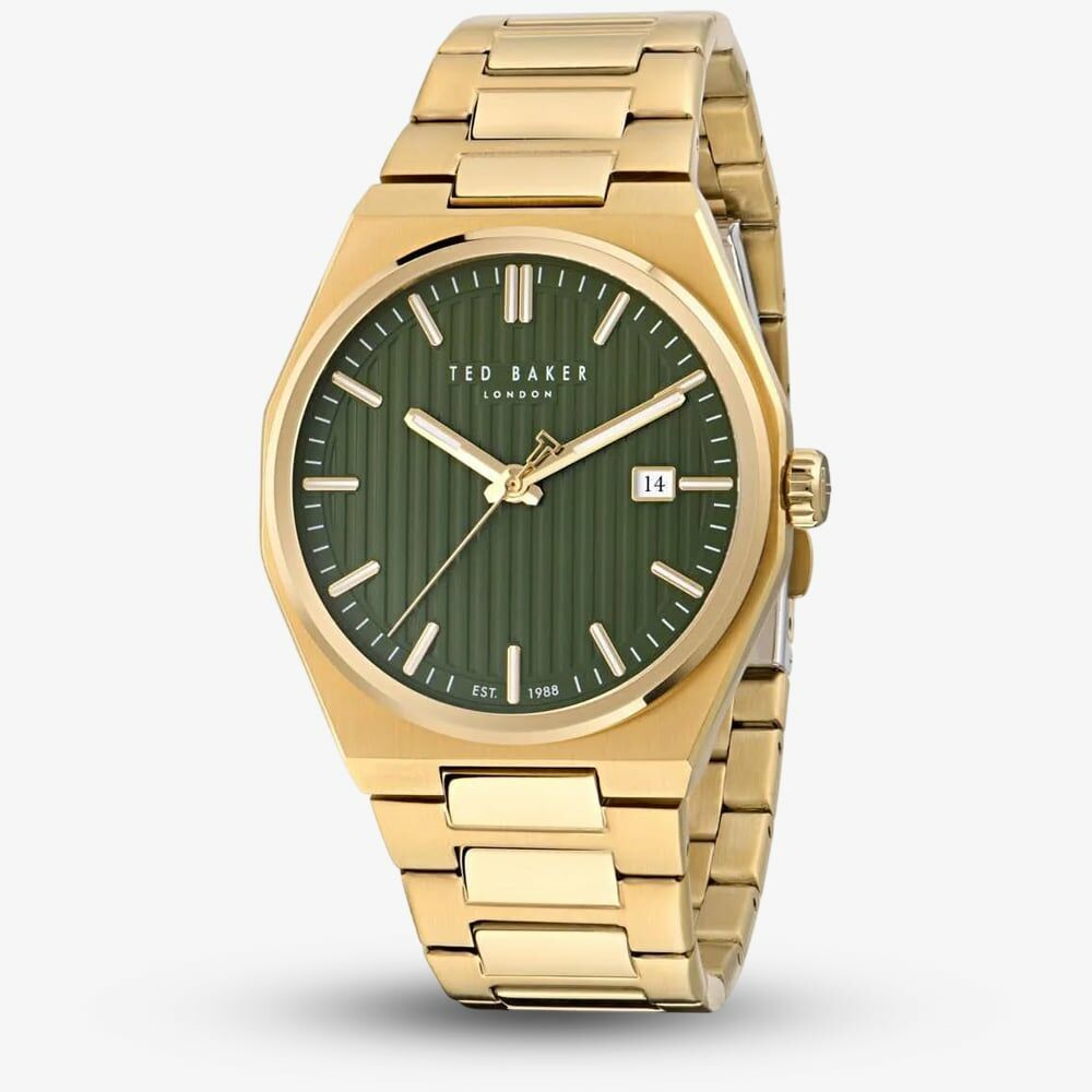 新品★TED BAKER グリーンゴールド 時計 アナログウォッチ Ted Baker BKPBRS5039I Watch - thbaker.co.uk