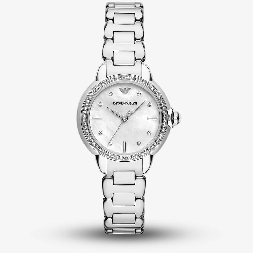 Emporio Armani AR11596 Mia Mother Of Pearl Watch - thbaker.co.uk