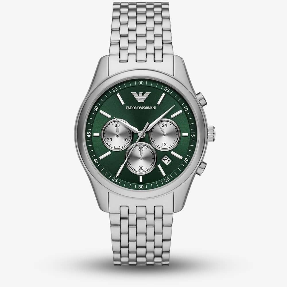EMPORIO ARMANI コート 36 マルチカラー 1NL51T Emporio Armani AR11581 Antonio Green Chronograph Watch - thbaker.co.uk