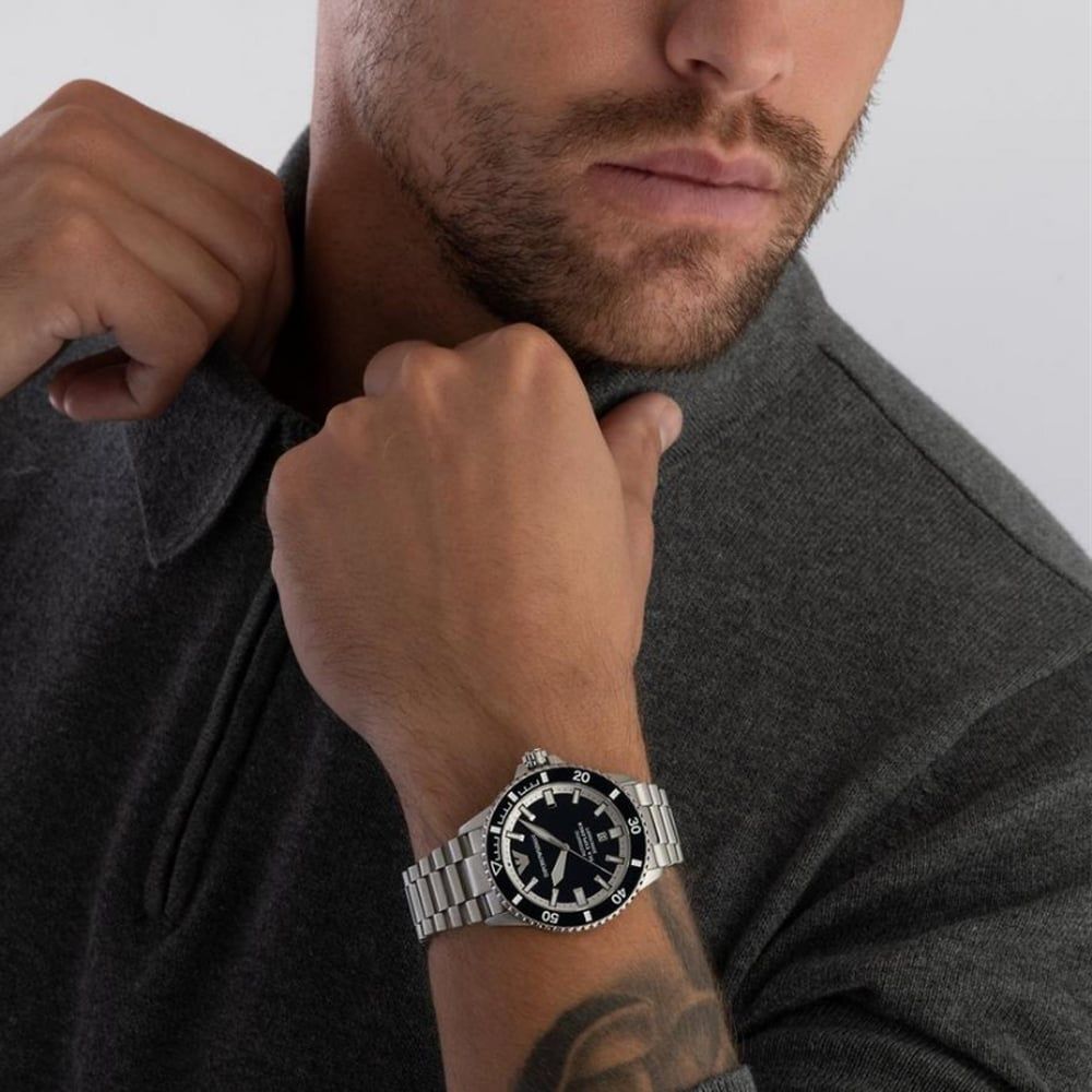Emporio Armani AR60079 Mens Sea Explorer Blue Watch - thbaker.co.uk