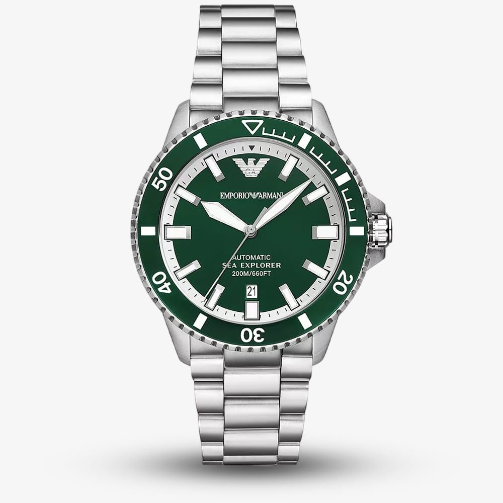 Emporio Armani AR60080 Mens Sea Explorer Green Watch - thbaker.co.uk