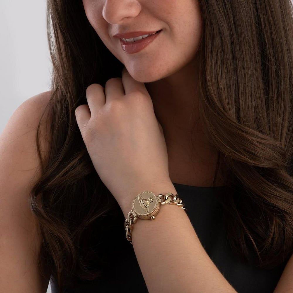Vivienne Westwood VV323CPGD Ladies Orb Gold Button Watch - thbaker