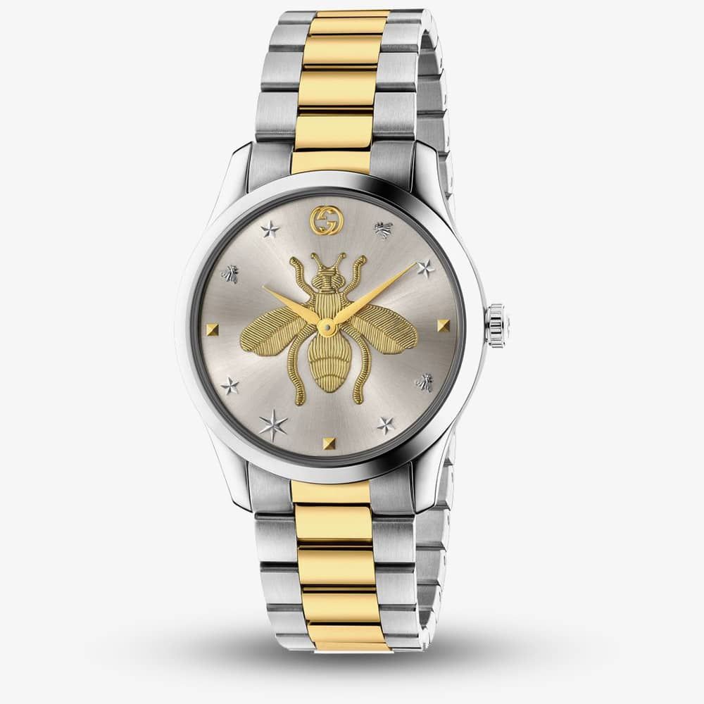 Gucci YA1264131 G Timeless Silver Dial Ladies Watch - thbaker.co.uk