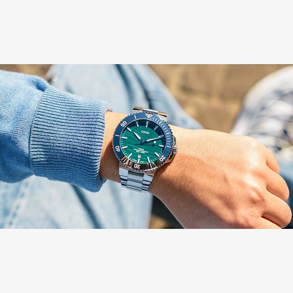 Oris 01 733 7789 4197-Set Yangtze Jiangtun Aquis Limited Watch