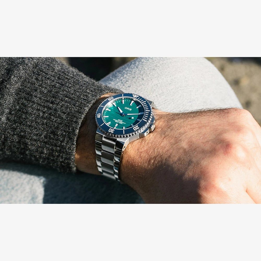 Oris 01 733 7789 4197-Set Yangtze Jiangtun Aquis Limited Watch