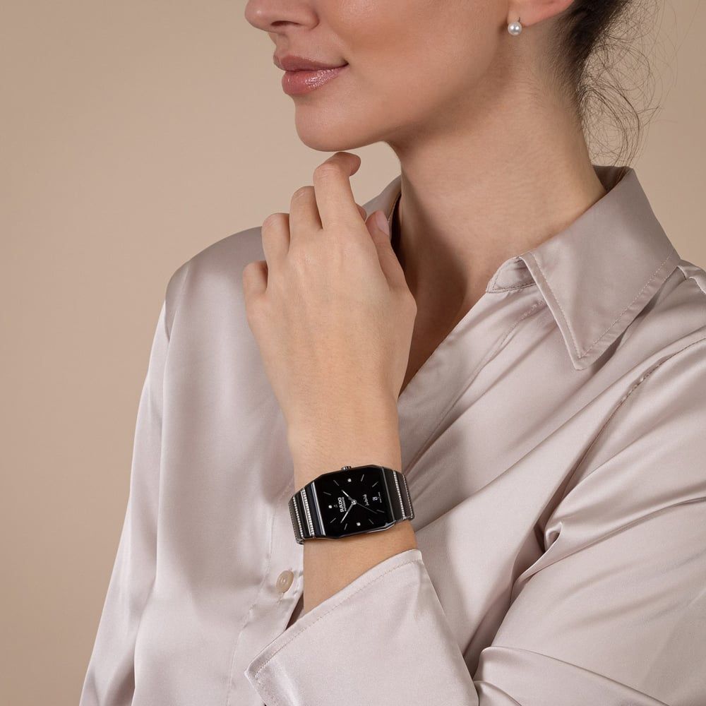 Rado R10204712 Unisex Anatom Automatic Black Diamond Watch