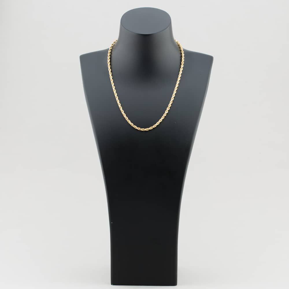 18 Inch Rope Second Hand 9ct Yellow Gold 18 Inch Rope Chain 41041249 - thbaker.co.uk