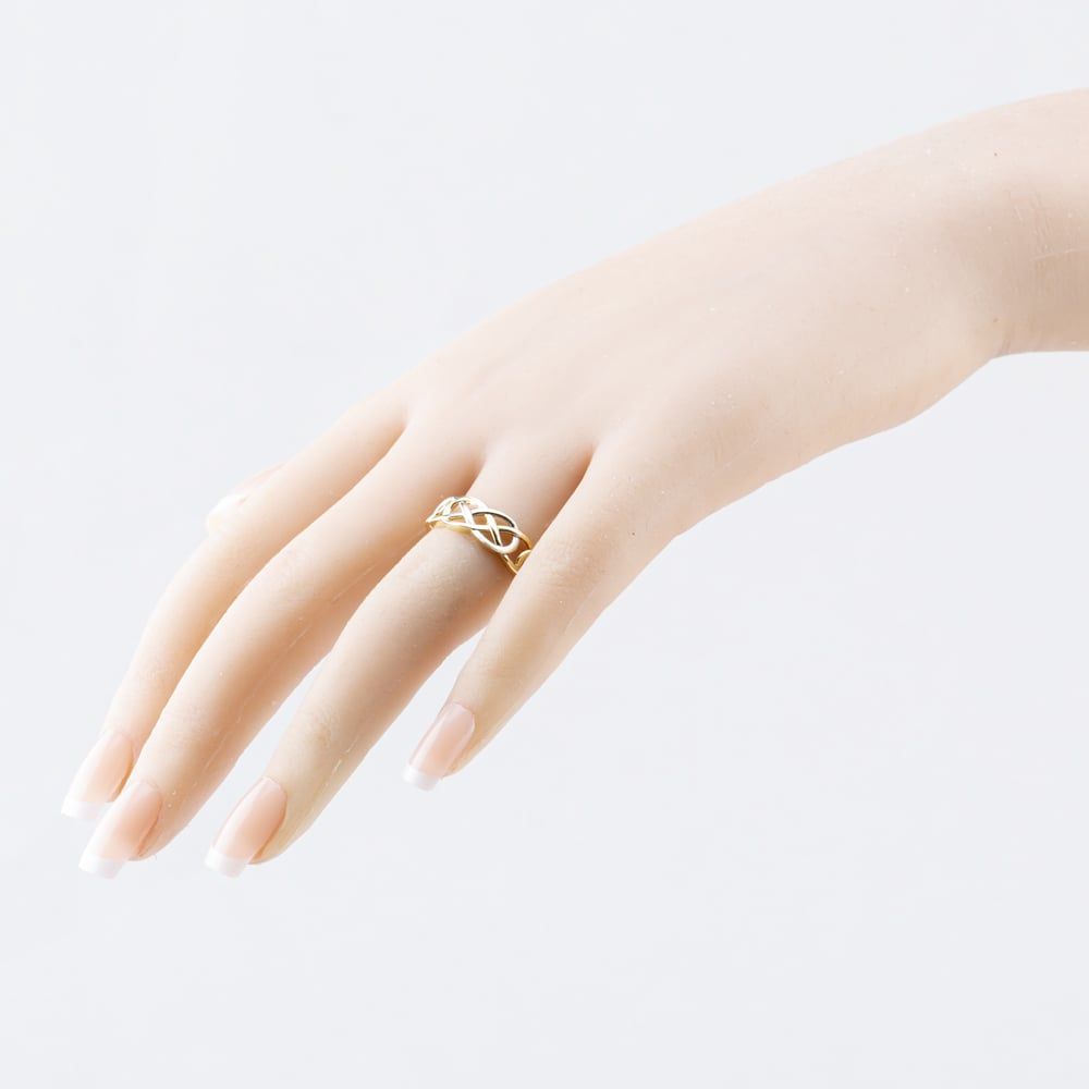 Infinity Signet Ring Second Hand 9ct Yellow Gold Openwork Infinity Signet Ring 41103886 ...