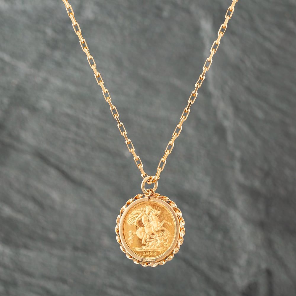 gold half sovereign gold sovereign pendant price