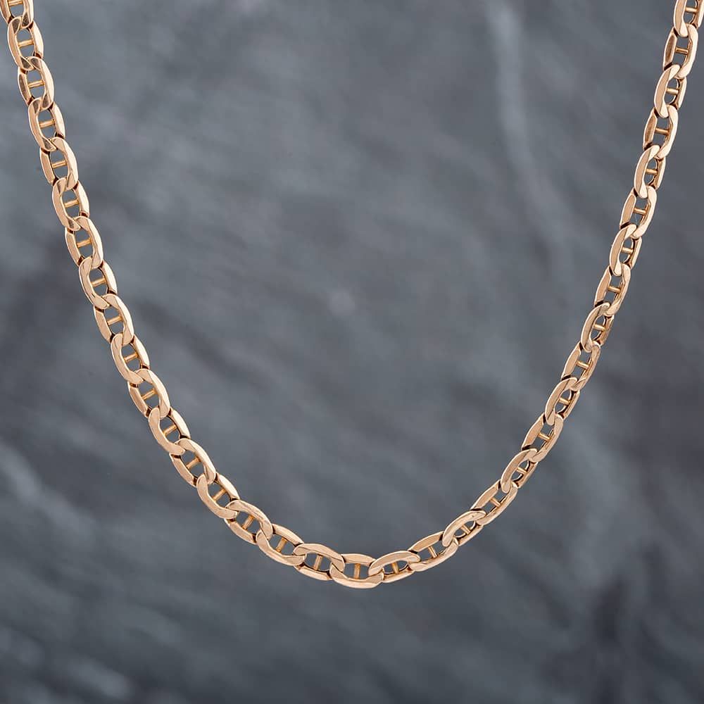 Second Hand 9ct Yellow Gold 21 Inch Anchor Chain 41161514 - thbaker.co.uk