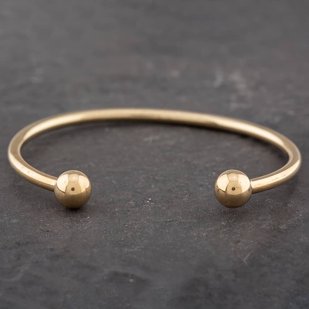 Second Hand 9ct Yellow Gold Heavy Large Torque Bangle 41211158 ...