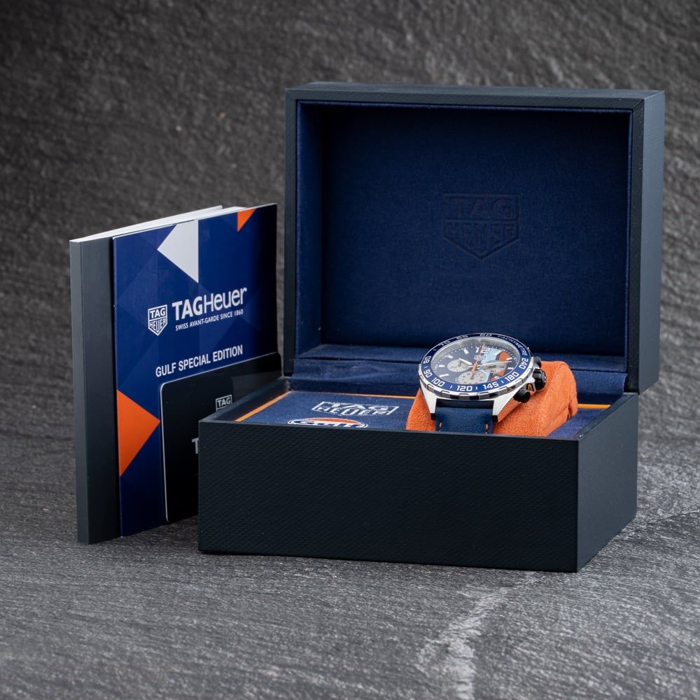 Second Hand TAG Heuer CAZ101N.FC8243 Formula 1 Gulf Mens Watch