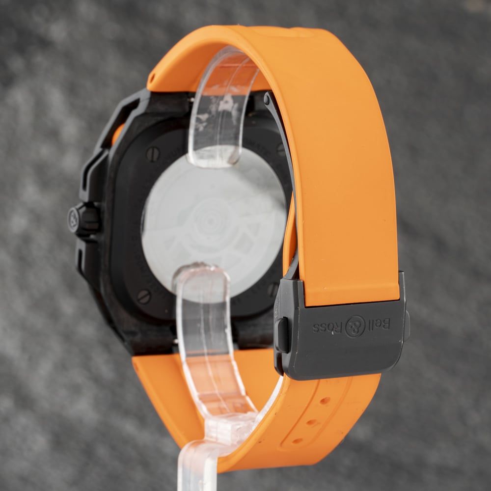 Second Hand Bell & Ross Br-X5 Carbon Orange Watch BR X5 - thbaker