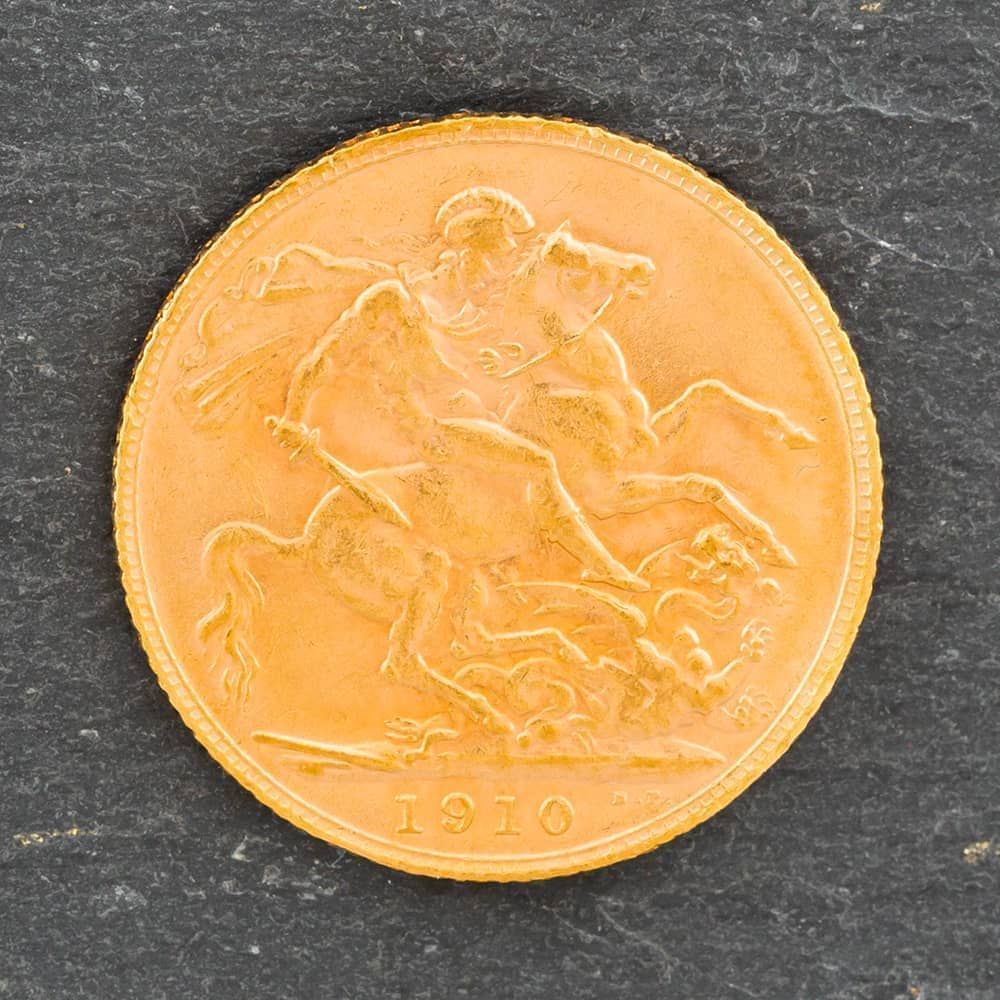 Second Hand 22ct Yellow Gold 1910 Full Sovereign Coin 47021007 ...