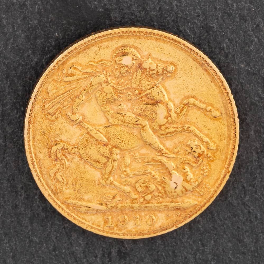 Second Hand Yellow Gold 1910 Edward Full Sovereign Coin 47021040 ...