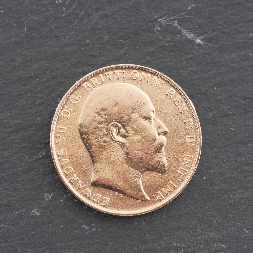 Second Hand 22ct Yellow Gold 1909 Edward VII Full Sovereign Coin ...