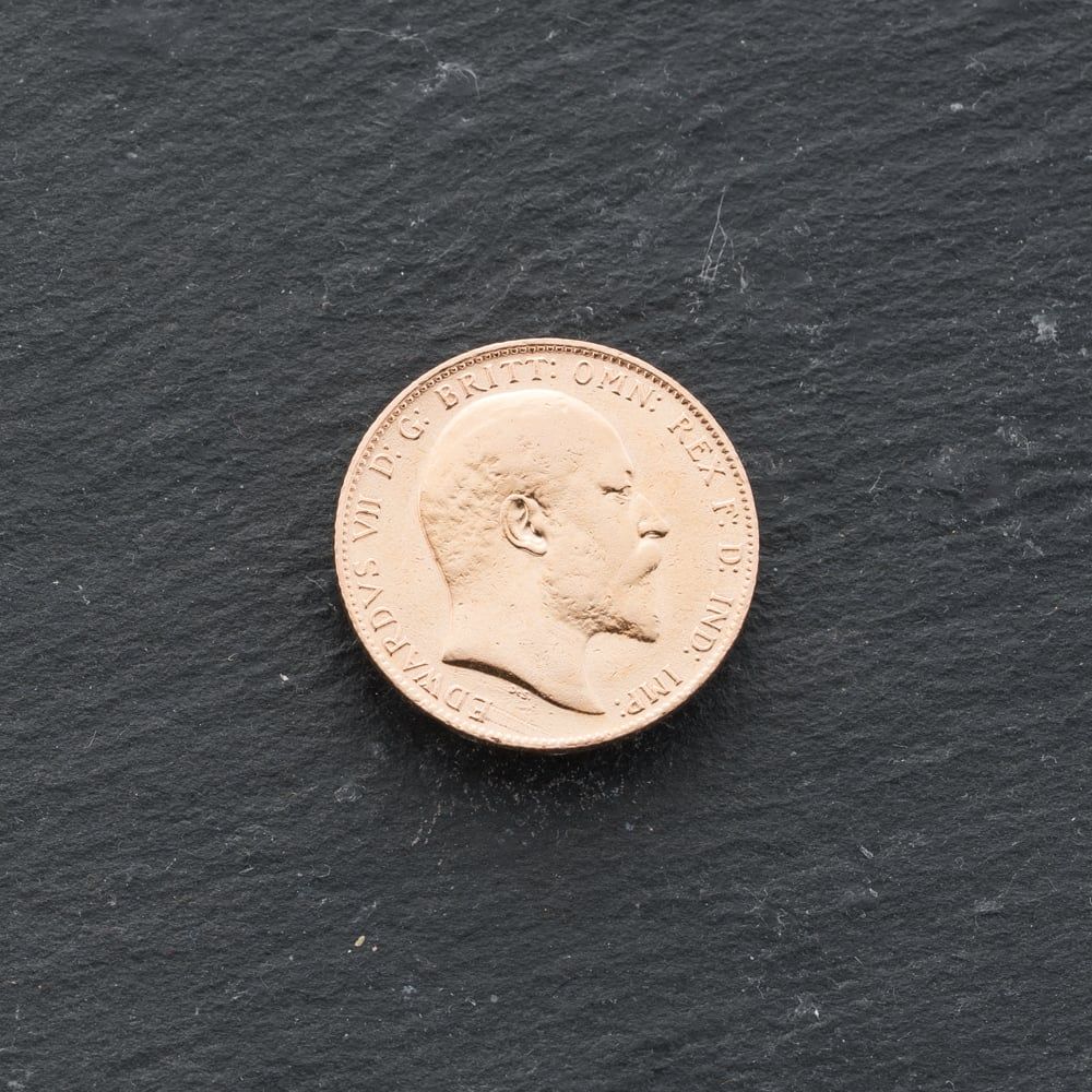 Second Hand 22ct Yellow Gold 1909 Edward VII Full Sovereign Coin ...