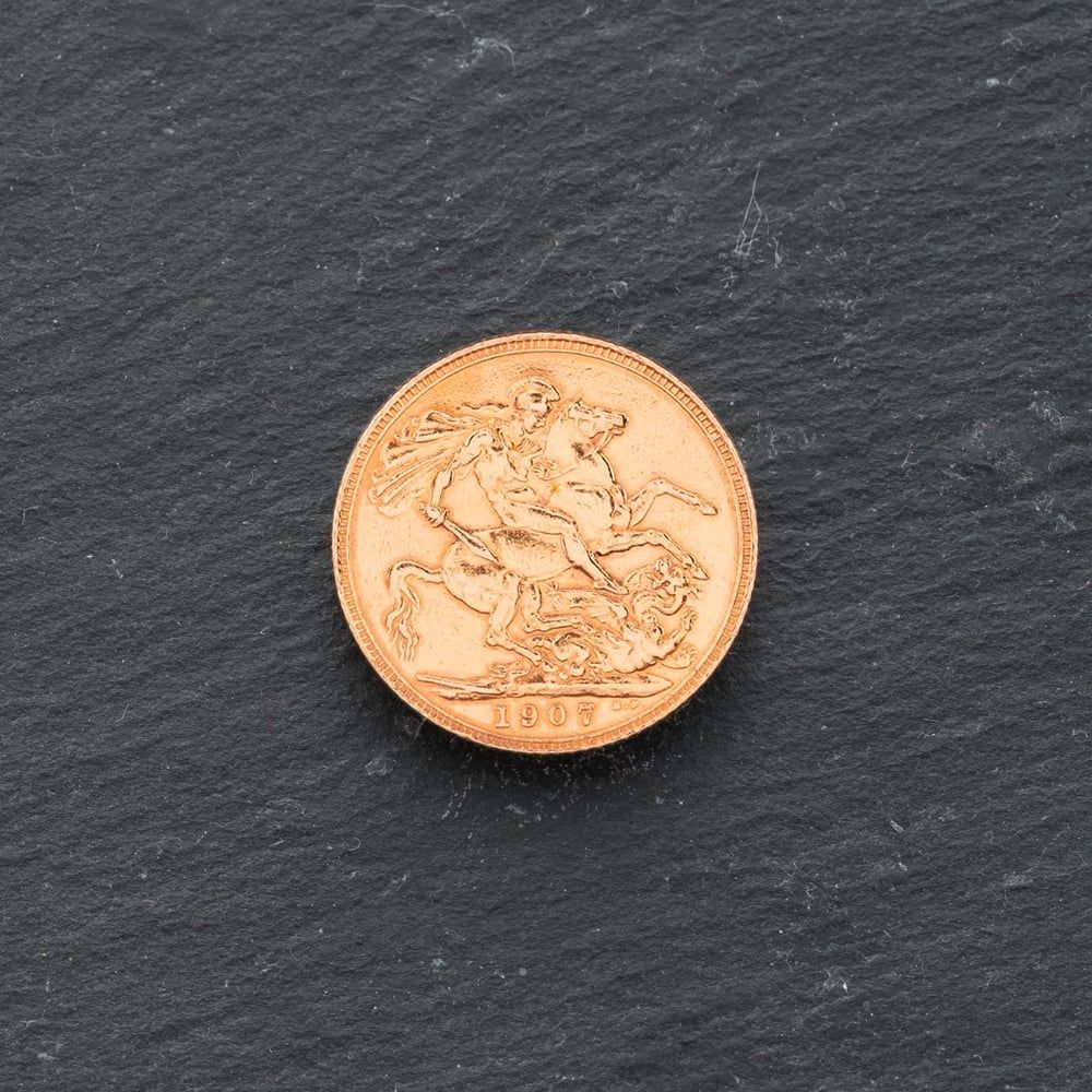 Second Hand 22ct Yellow Gold 1907 King Edward VII Full Sovereign Coin ...