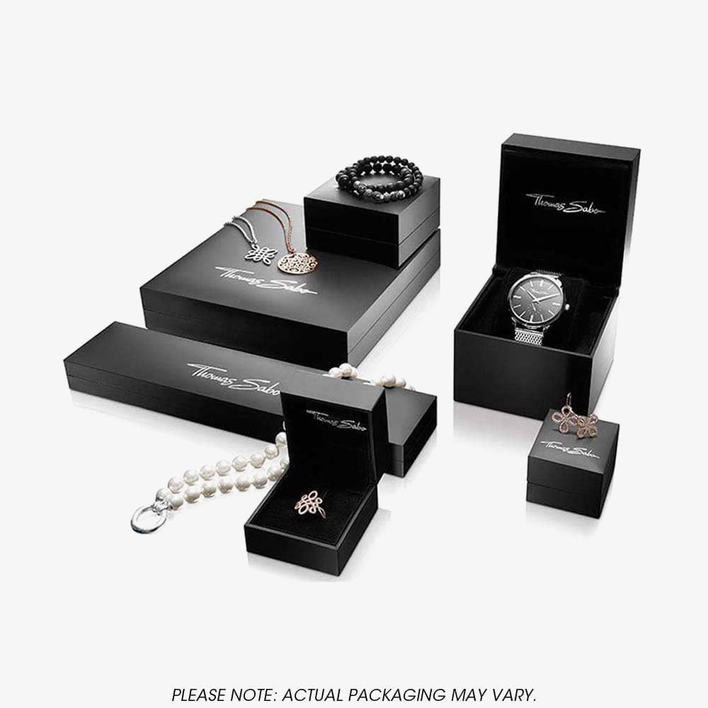 Thomas Sabo Anello con pietre bianche in argento (54, 925 Argento