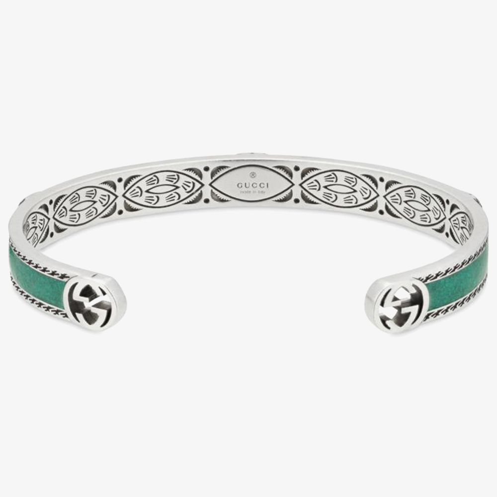 アクセサリー GUCCI Mint Interlocking GG Bangle 925 5-156-16-0006-1.jpg