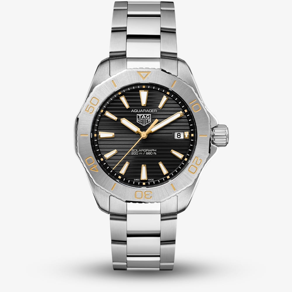 TAG Heuer Mens Limited Edition Aquaracer Professional 200 Solargraph Bracelet Watch WBP1119.BA0000