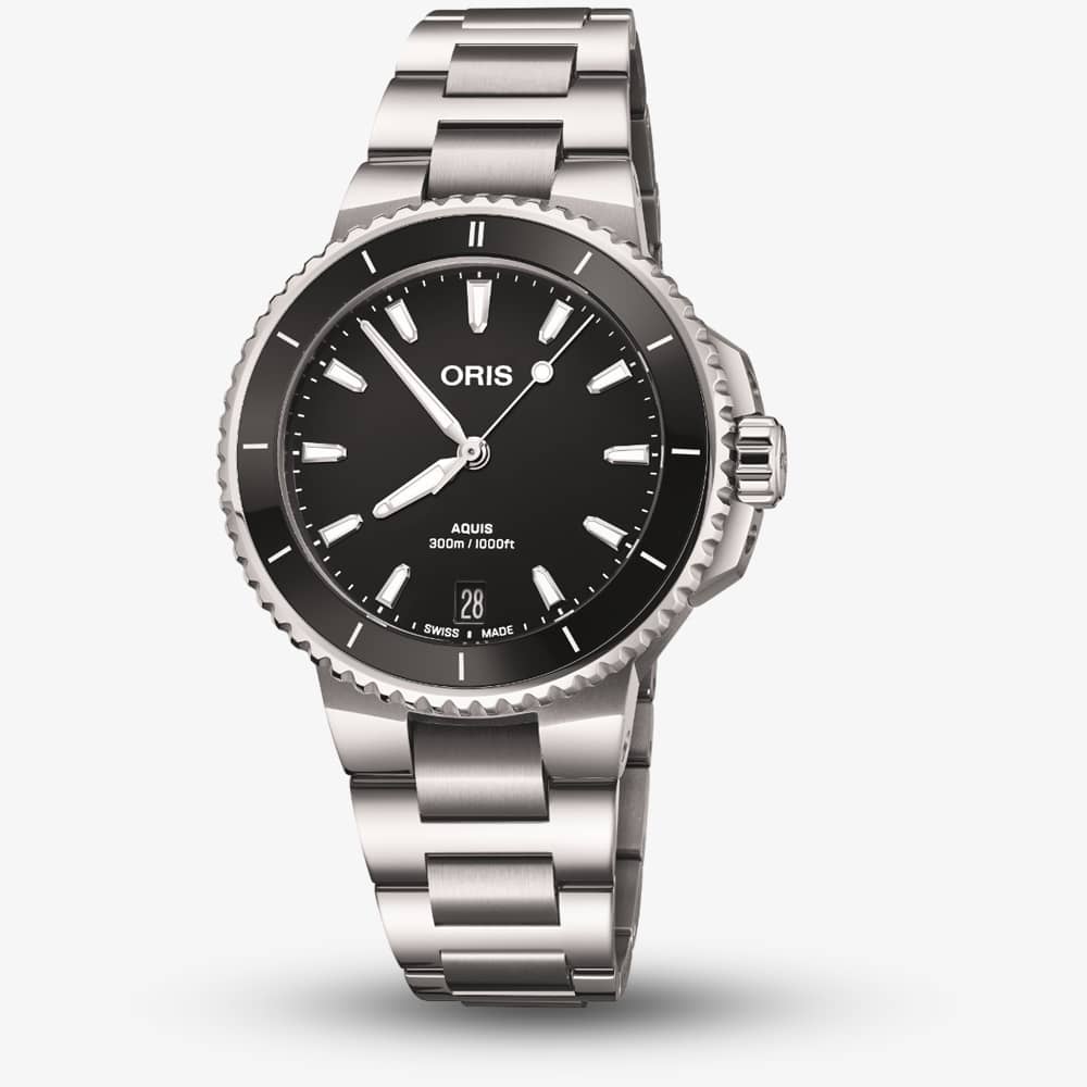 Oris Aquis Black Dial Stainless Steel Watch 01 733 7792 4154-07 8 19 05P