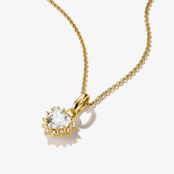 THOMAS SABO Classics 18ct Yellow Gold Cubic Zirconia Heart Pendant